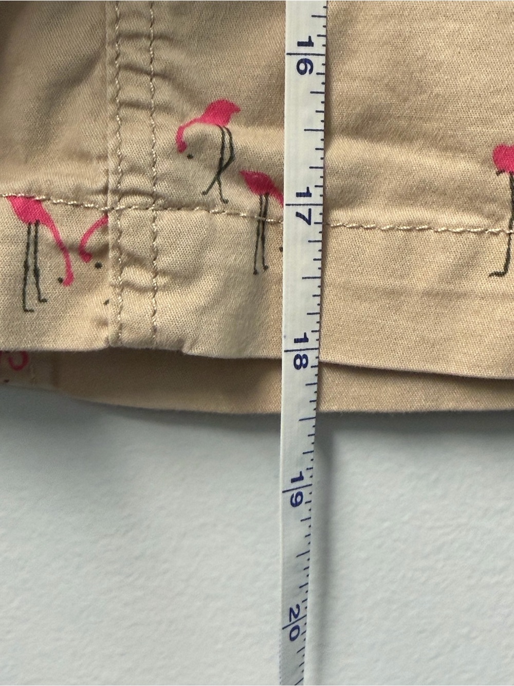 croft & barrow Beige Skort with Pink Flamingo Print - Picture 8 of 11